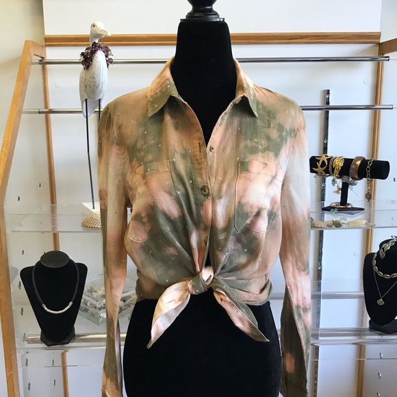 Lucky Brand Tops - Tie Dye Lucky Brand Buttom Down Shirt